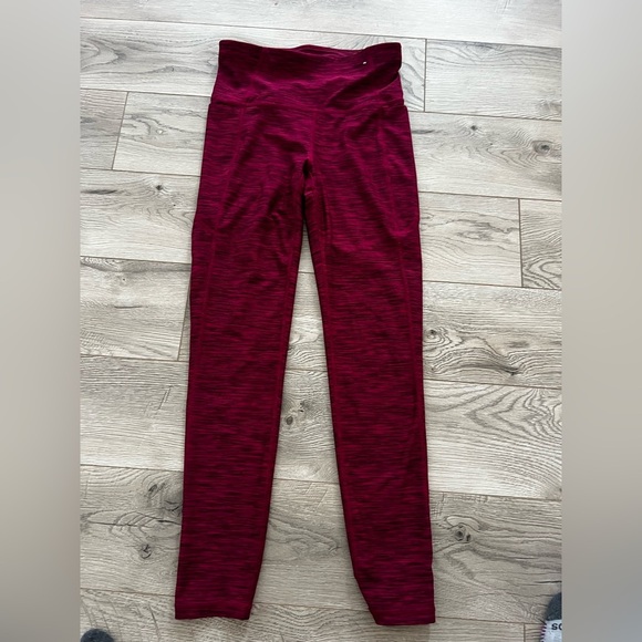 Xersion Maroon 7/8 Ankle Leggings - Picture 1 of 4
